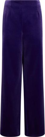 Philosophy di Lorenzo Serafini Palazzo broek - Dames - Wijde Broeken - Paars - M - Polyester - Broeken