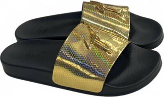 Giuseppe Zanotti Womens Newburel Stilgar Slides In Gold