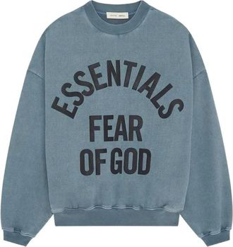 Fear of God Campus 90s Crewneck Sweatshirt - Heren - Sweatshirts & Hoodies - Blauw - Maat: M Katoen
