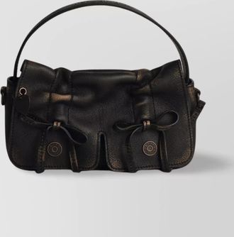 Acne Studios calf leather micro shoulder bag