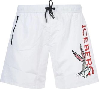 Iceberg Looney Tunes Kostuum - Heren - Strandmode - Wit - 2XL - Polyester - Badmode