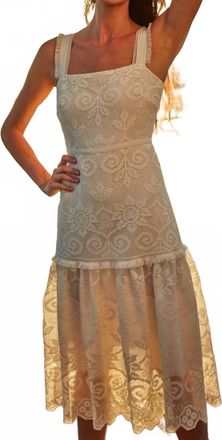 Kobi Halperin Mona Crochet Lace Dress In Cream