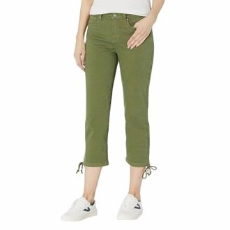 NYDJ Capri Jeans With Drawcord Hem In Olive