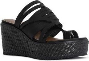 Donald J Pliner Platform Wedge Sandal in Black at Nordstrom Rack, Size 7.5