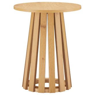 Happy Garden Happy Garden - Mesa Auxiliar Redonda Estilo Escandinavo De Madera Liv