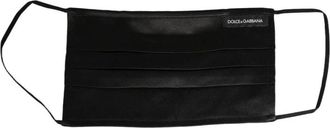 Dolce & Gabbana Mascherina plissettata - - Accessories - Uomo - Nero - ONE SIZE