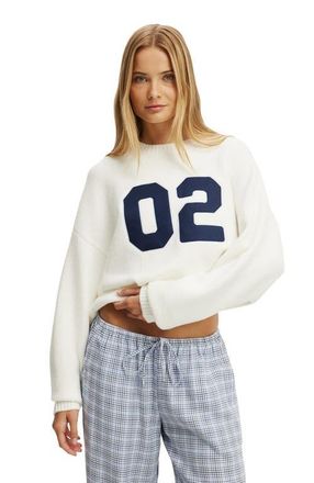 Cotton On Womens Oversized Knit Sweater in Coconut Milk 02 at Nordstrom, Size Small