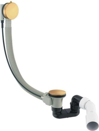 Omnires Omnires Cgs - Juego De Desag&uuml;e Y Rebosadero Para Ba&ntilde;era, Longitud 81 Cm, Oro Cepillado Tk104-plus-3.07+64-sglb