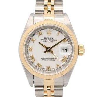 Rolex Pre-owned Lady-Datejust 69173 Polshorloge - Dames - Vintage Horloges - Wit - ONE Size - Vintage