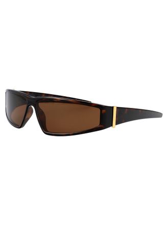 Alexander McQueen Unisex Sunglasses Am0490s Havana Brown Injected