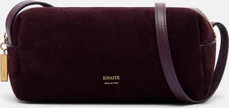 Khaite Borsa a tracolla Kye in suede e pelle