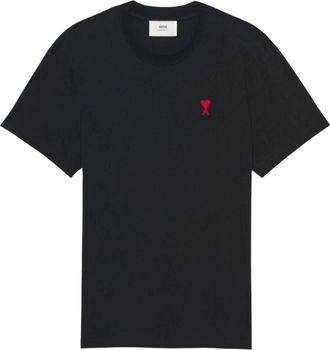 Ami Small Heart Logo T-shirt Black BFUTS035-724-001