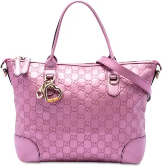 Gucci Pre-owned Gucci Metallic Guccissima Heart Bit Satchel Ladies Z6570MSO1QV38C52