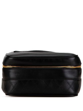 Chanel 1996-1997 CC Lambskin Case vanity bag - Black