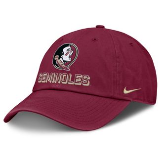Nike Florida State On-Field Club Gameday Nike Mens College Adjustable Hat in Red | NC0169XFTN-MBJ