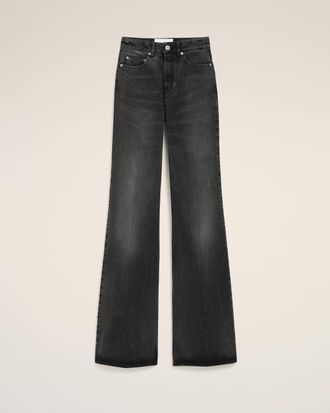 Ami Black Cotton Flare Fit Jeans Grey - 25 - for Women