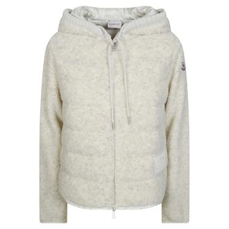 Moncler Cardigan con zip - - Sweatshirts & Hoodies - Donna - Beige - L