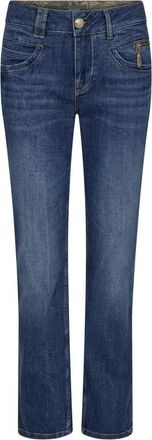 Mos Mosh Hoge taille Donkerblauwe Jeans - Dames - Slim Fit Jeans - Blauw - W32 - Katoen - Jeans