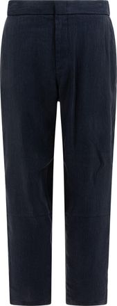 Vince Mens Louie Trousers - Dark Blue viscose - Size X-Large
