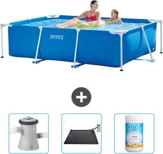 Intex Piscina Con Estructura Rectangular - 220x150x60 Cm - 6-piezas Scb80