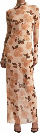 Favorite Daughter Sheer Fantasy Dress In Bare Roses