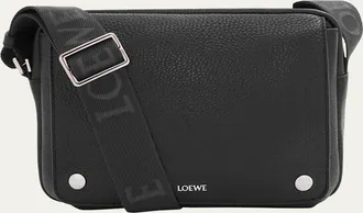 Loewe Mens XS Pebble Leather Messenger Bag