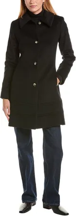Fleurette Fit & Flare Wool-Blend Coat