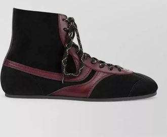 Dries Van Noten suede high-top sneakers