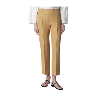Alberta Ferretti Alberta Ferretti, Cropped Trousers, female, Beige, Size: S Cropped Trousers