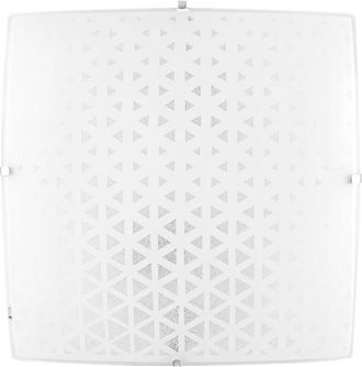 Fan Europe Plafoniera maori in vetro bianco 50x50 cm