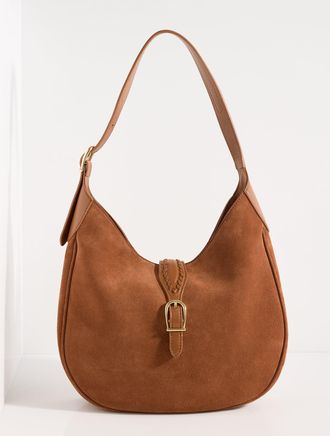 Talbots Suede Medium Hobo Bag - Burnt Sienna - 001 Talbots
