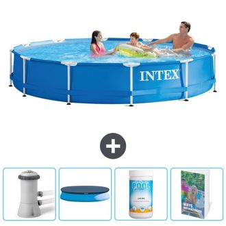 Intex Piscina Con Estructura Redonda - 366x76 Cm - 7-piezas Scb100