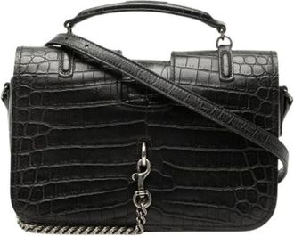 Saint Laurent Pre-owned Handbags, female, Black, Size: ONE SIZE Pre-owned Charlotte Satchel