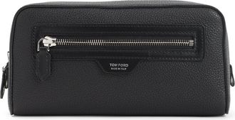Tom Ford Black Calf Leather Toiletry Case-Uomo
