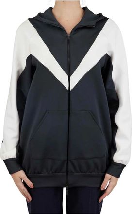 Kiton Sweaters Regular Solid 100% Handmade - Dames - Vesten met rits - Zwart - S - Hoodies & sweatvesten