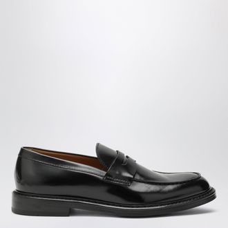 Doucal's Black leather loafer