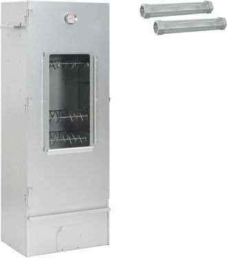 vidaXL Horno Ahumador 3 Uds. 44,5 X 29 X 110 Cm Acero Galvanizado Vidaxl