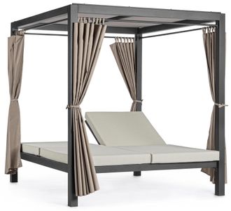 BIZZOTTO Premium Outdoor Daybed Dream 208 x 205 cm - Anthrazit