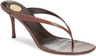 Saint Laurent Sue Thong Sandal in Brown at Nordstrom, Size 39.5