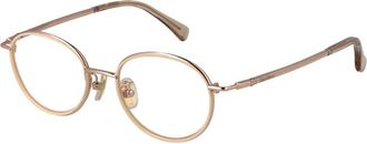 Max Mara Rose Gold Dames Optische Monturen - Dames - Brillen - Geel - ONE Size - Accessoires