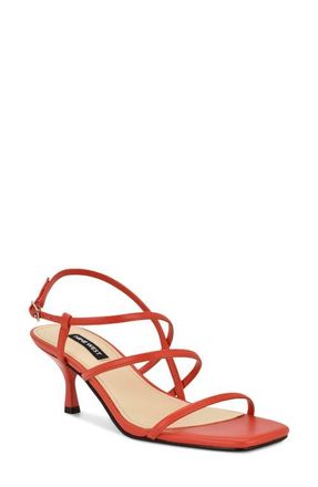 Nine West Hindy Slingback Kitten Heel Sandal in Medium Red at Nordstrom, Size 7.5