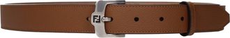 Fendi Herens Riem Bruin Leer