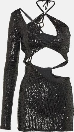 Roberta Einer Banu cutout sequined minidress