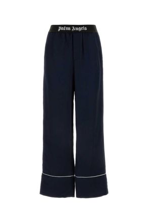 Palm Angels Navy Blue Wide Leg Pjama