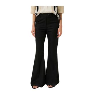Gestuz Black Flared Trousers High Waist