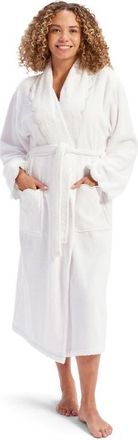 Christy Scallop Edge Super Soft Luxury Robe in White at Nordstrom, Size X-Large