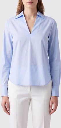 Semicouture Camicia slim fit Joanne in cotone stretch con colletto a punta