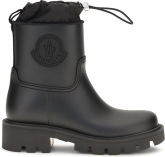Moncler Womens Rain Boots Black