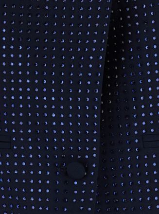 Pinko Womens Blazer Blue Tech Fabric Polyester Blazers Jacket