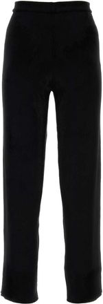Gucci Womens Viscose Blend Trousers Black Nylon